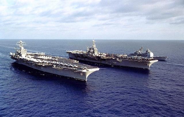 USS Nimitz along with USS Independence